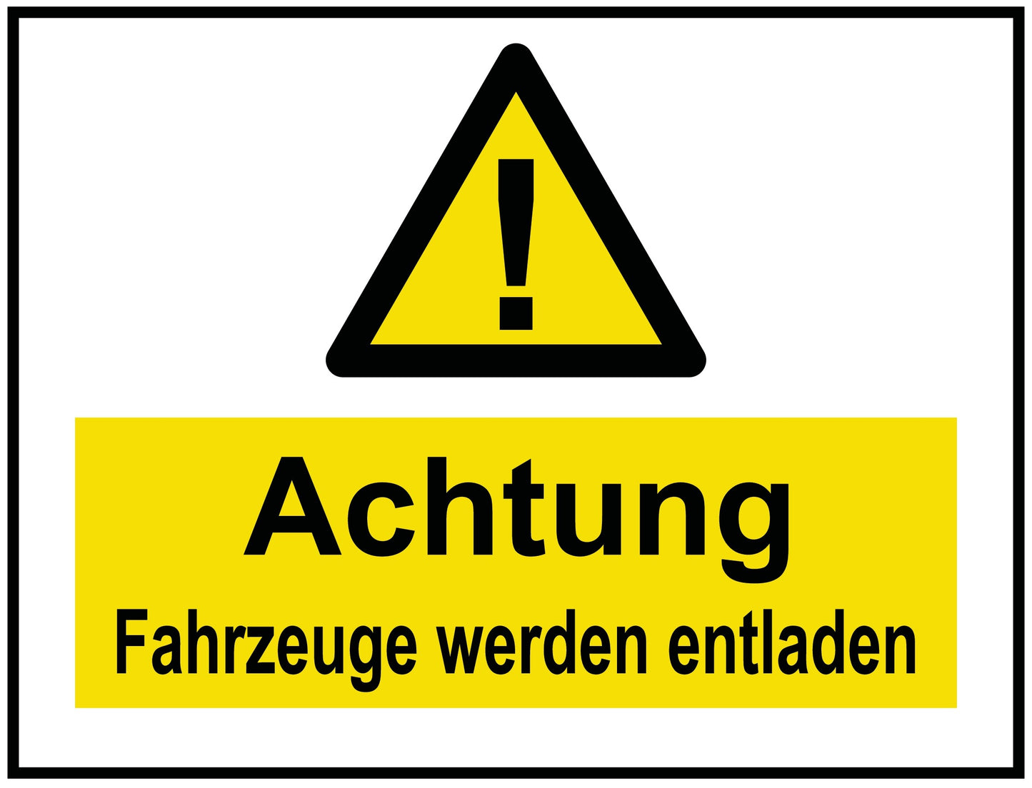 Fahrzeuge werden entladen