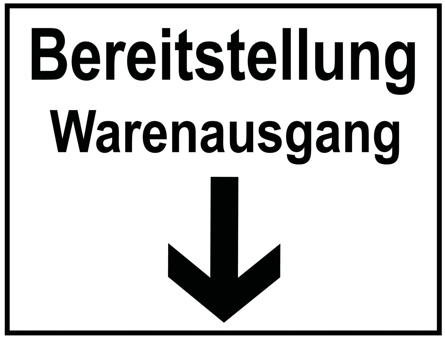 Bereitstellung Warenausgang