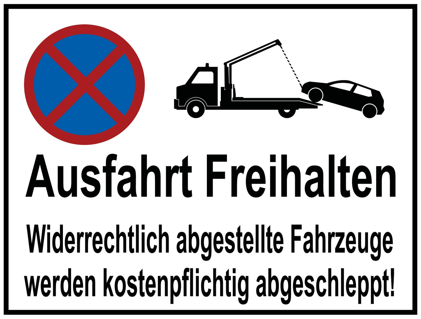 Ausfahrt Freihalten