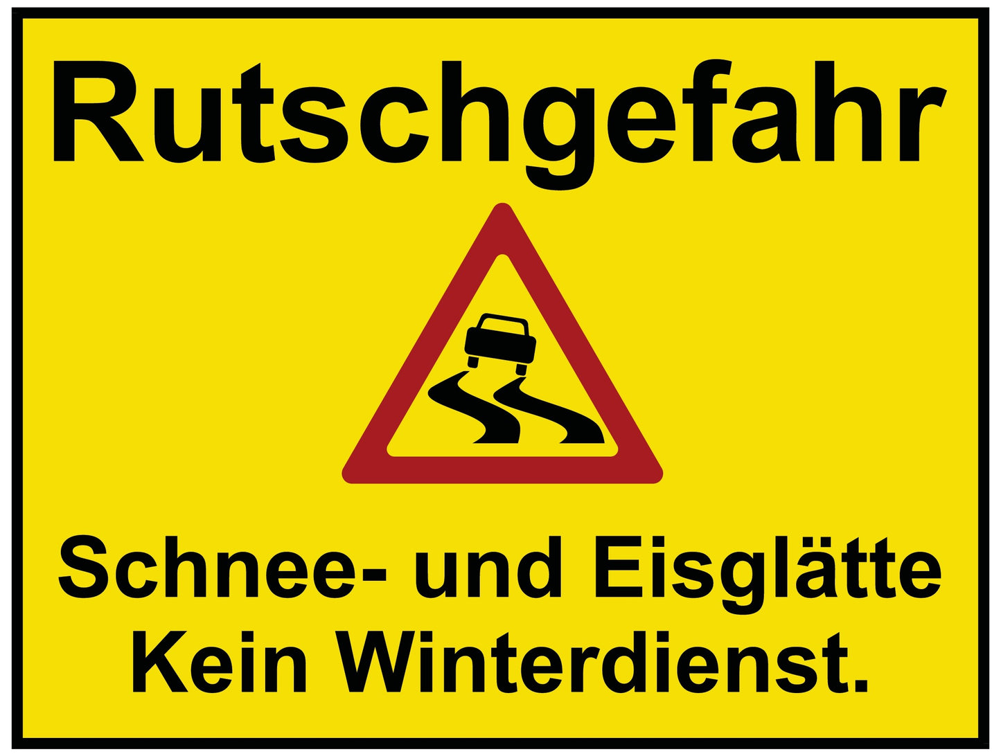 Rutschgefahr-3 Schnee- und Eisglätte