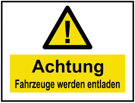 Fahrzeuge werden entladen