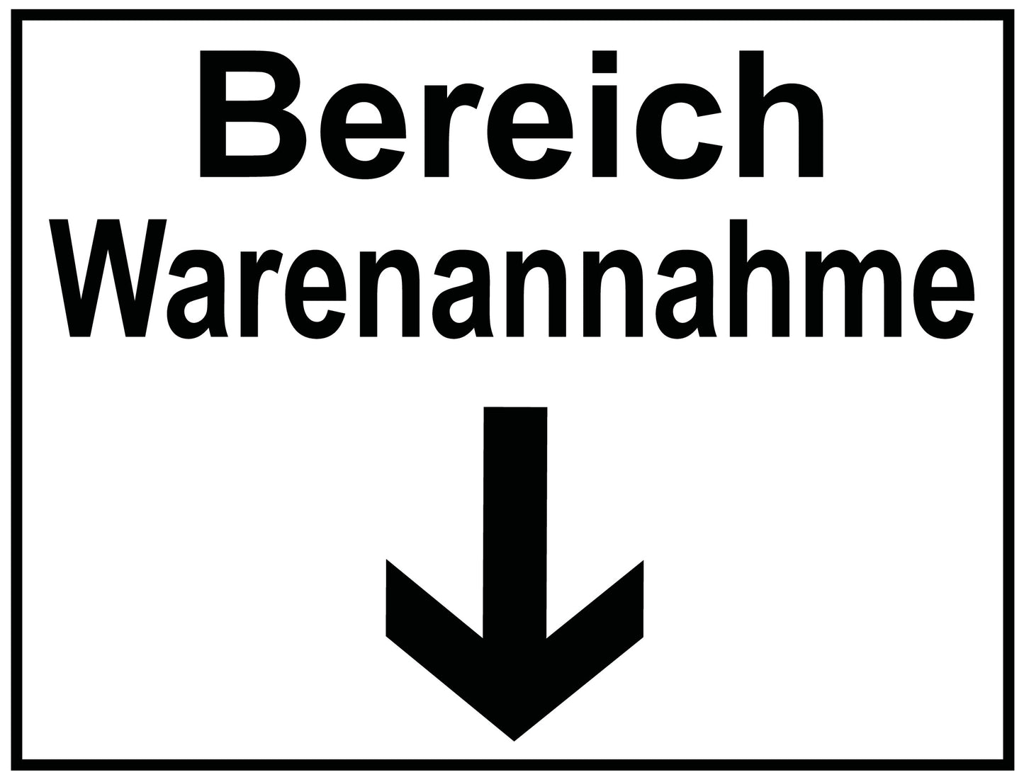 Bereich Warenannahme