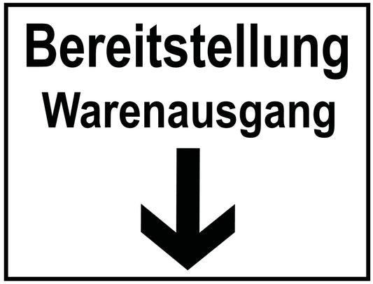 Bereitstellung Warenausgang
