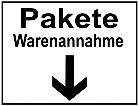 Pakete Warenannahme