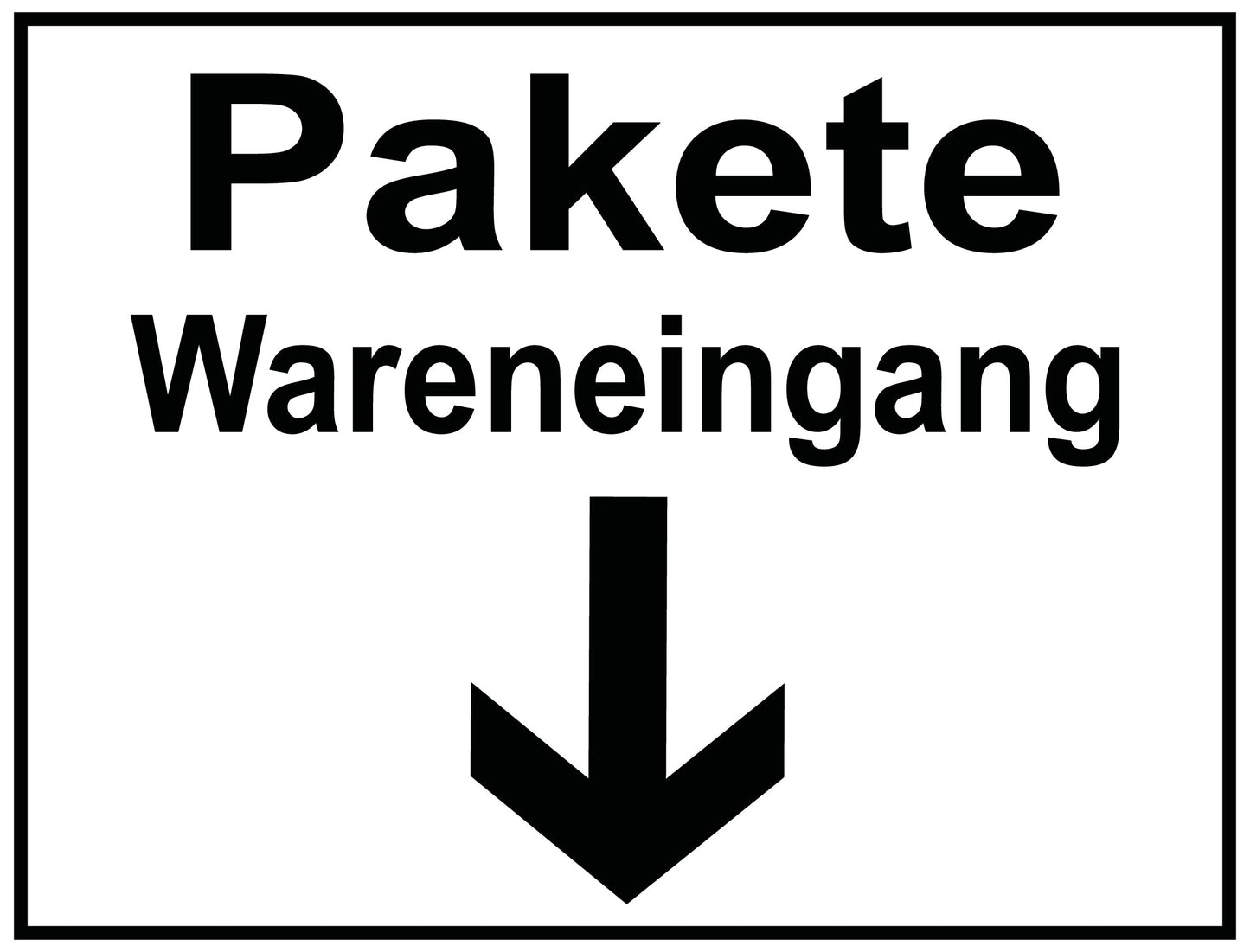 Pakete Wareneingang