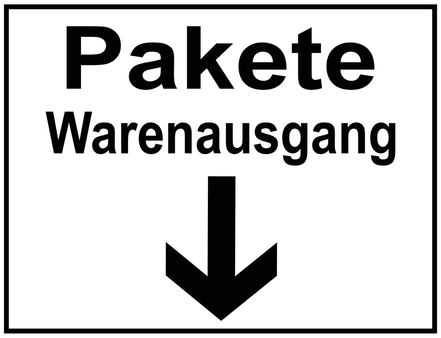 Pakete Warenausgang