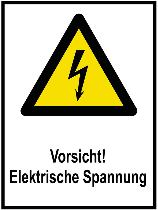 Vorsicht! Elektrische Spannung