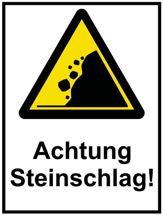 Achtung Steinschlag!