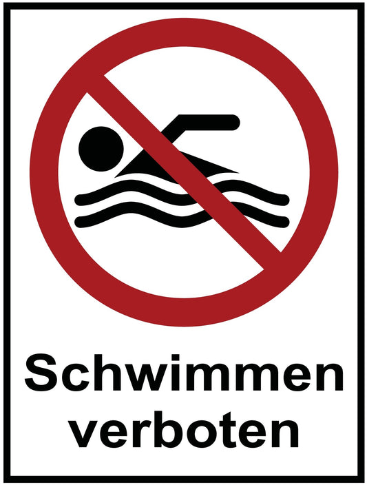 Schwimmen verboten