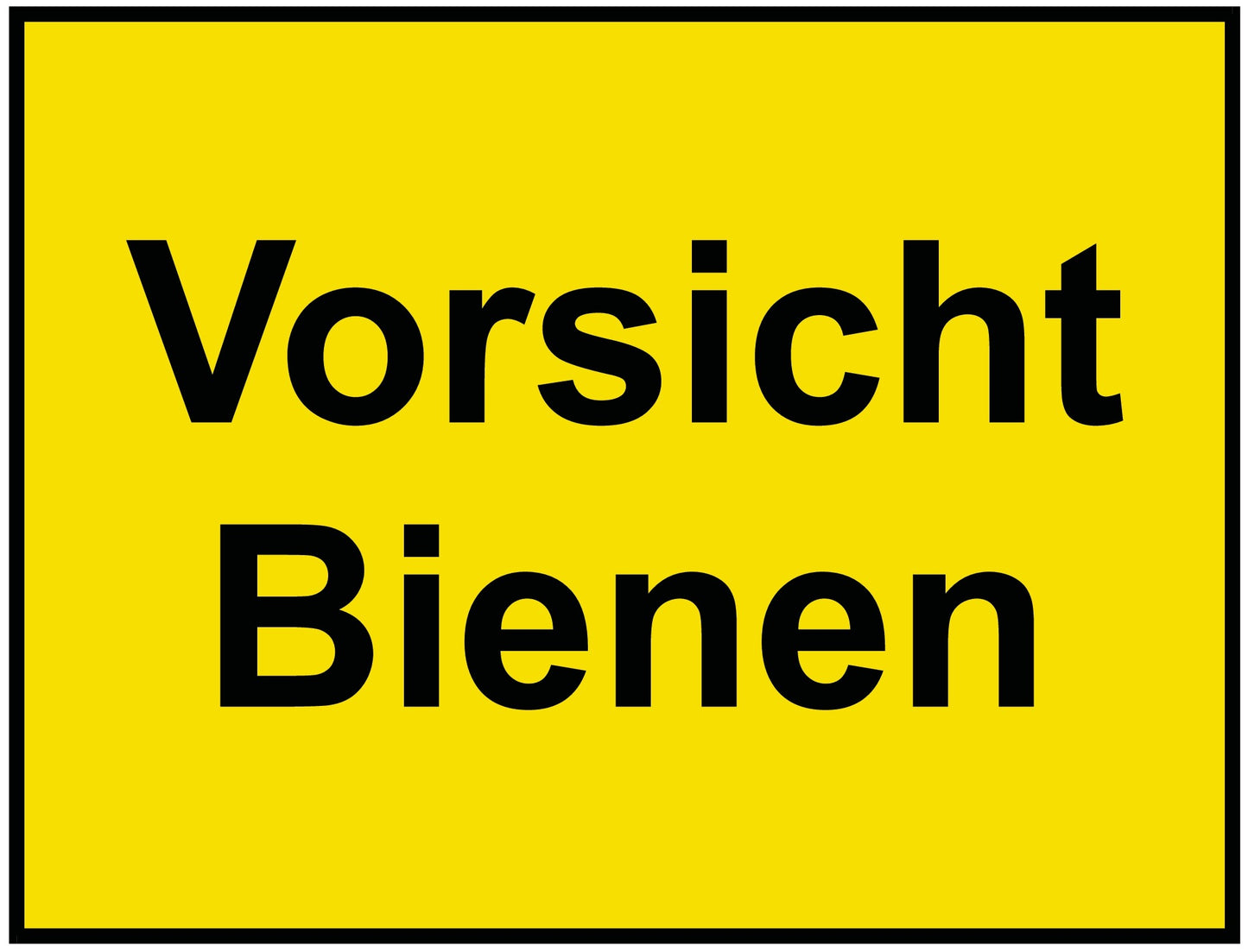 Vorsicht Bienen