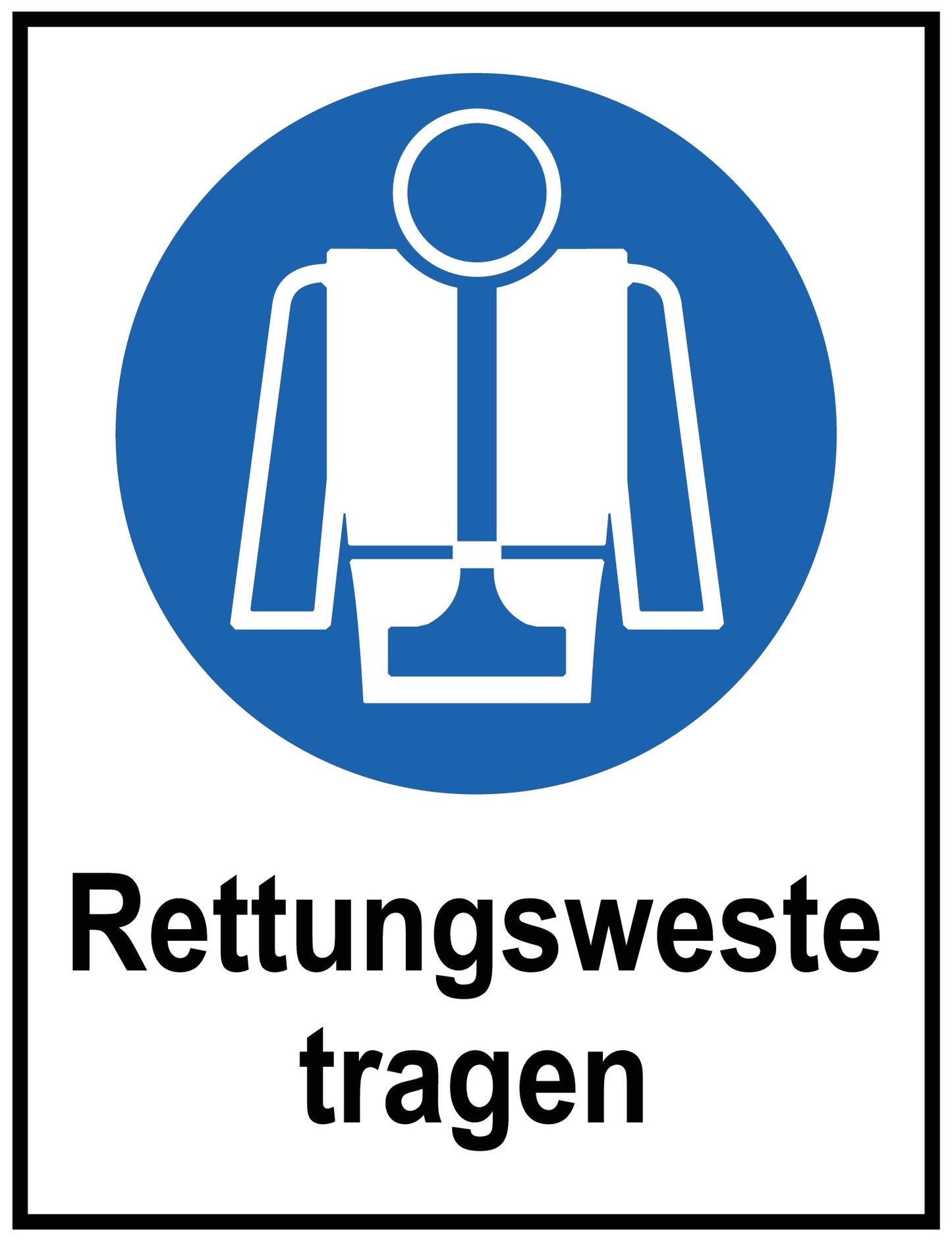 Rettungsweste tragen