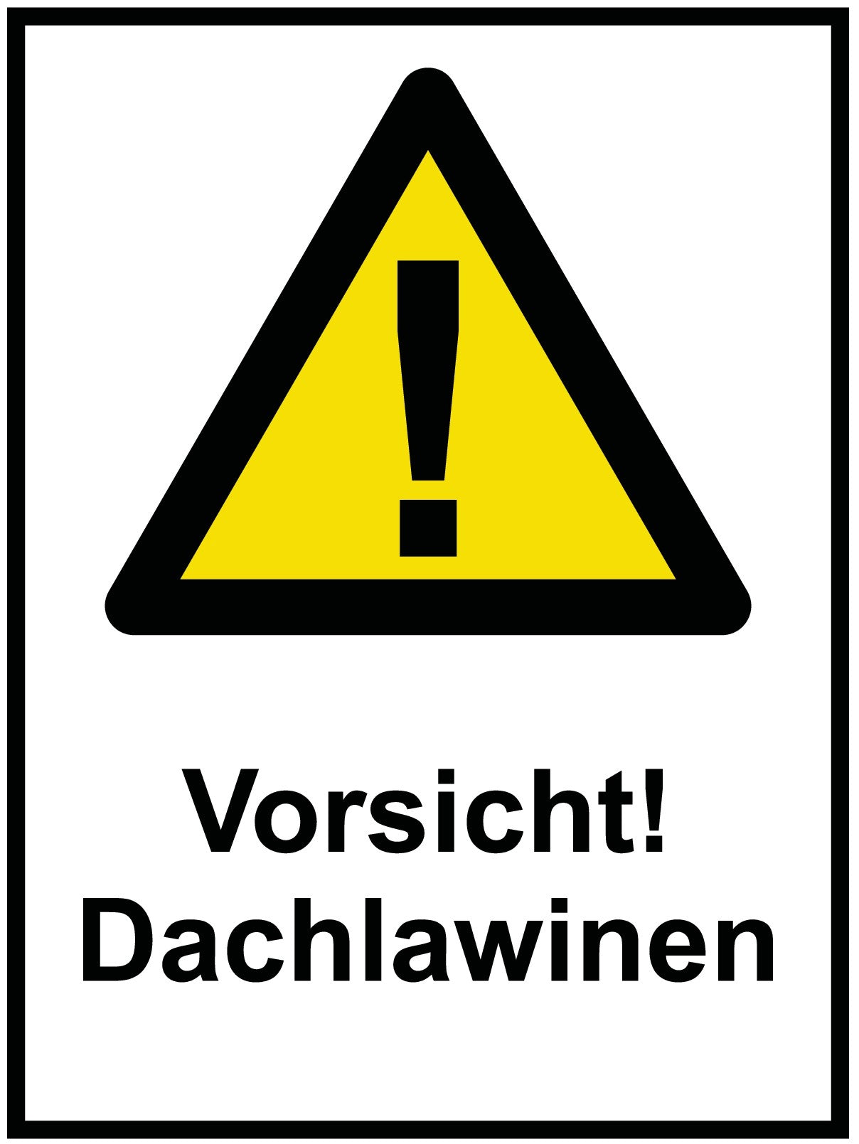 Vorsicht! Dachlawinen