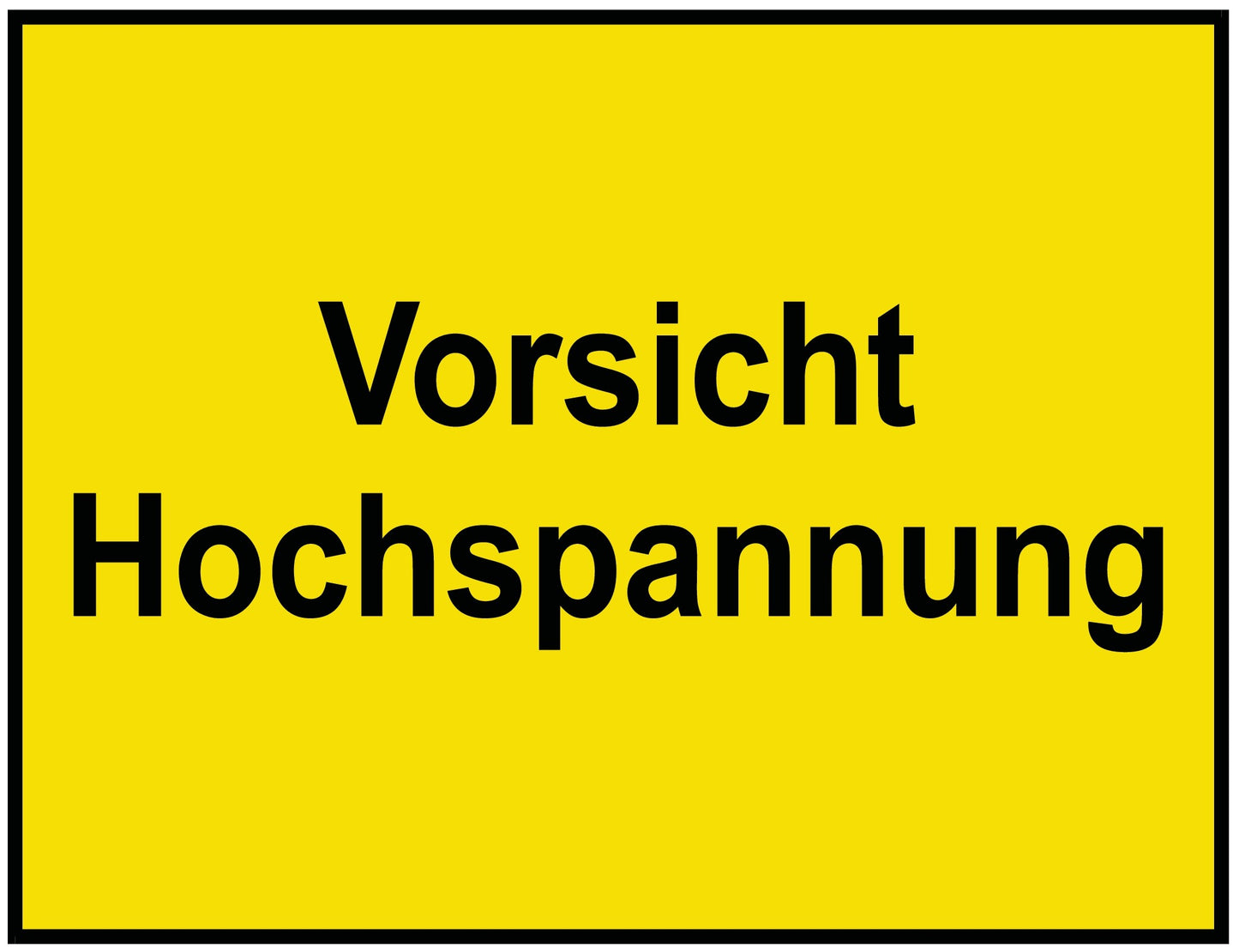 Vorsicht Hochspannung