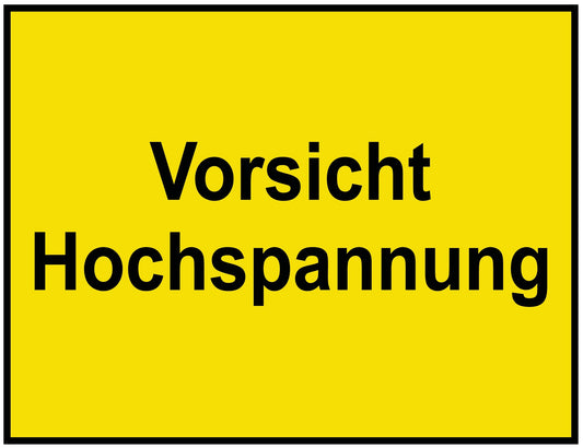 Vorsicht Hochspannung
