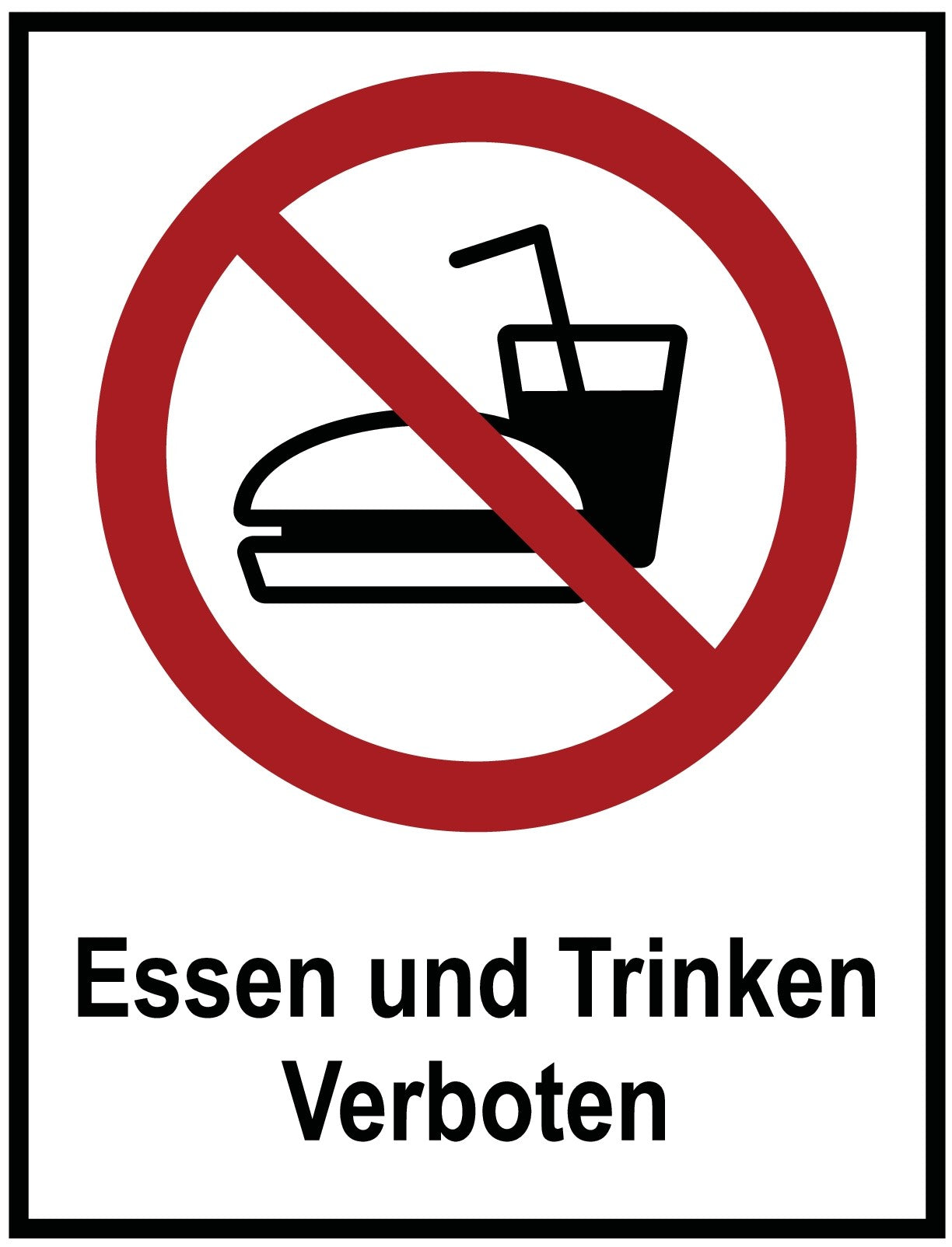 Essen und Trinken Verboten