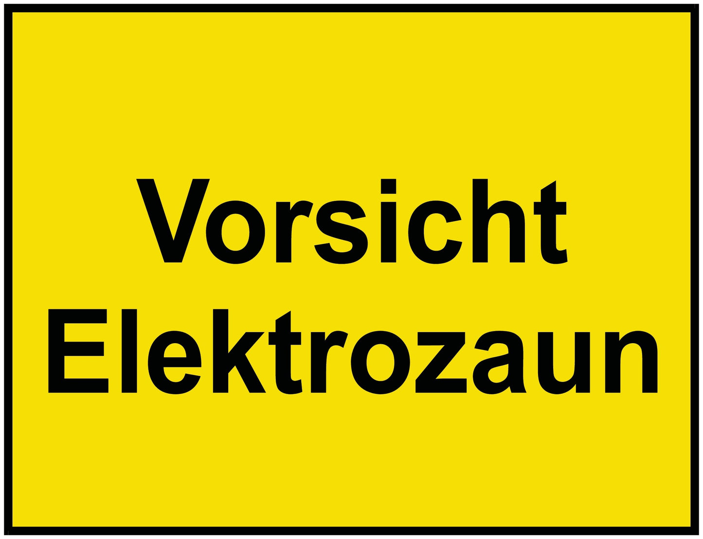 Vorsicht Elektrozaun