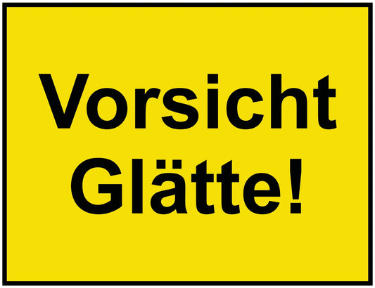 Vorsicht Glätte!