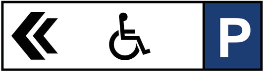 Behindertenparkplatz Links