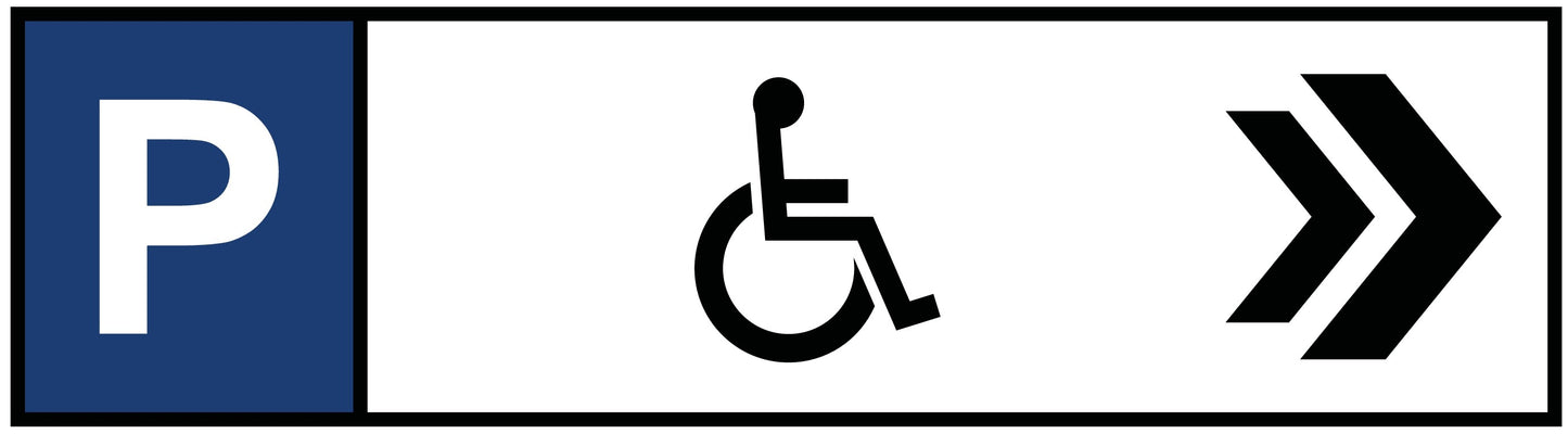 Behindertenparkplatz Rechts