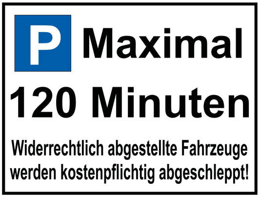Maximal 120 Minuten