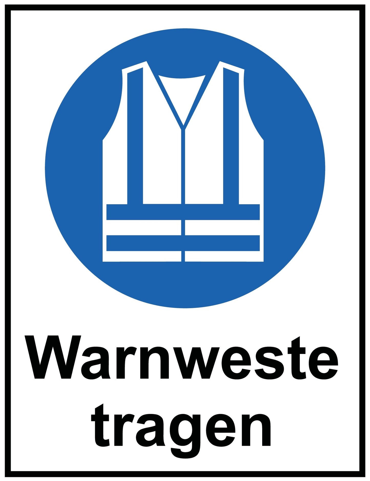 Warnweste tragen