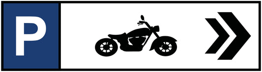 Motorradparkplatz Rechts