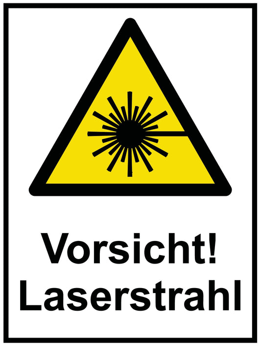 Vorsicht! Laserstrahl
