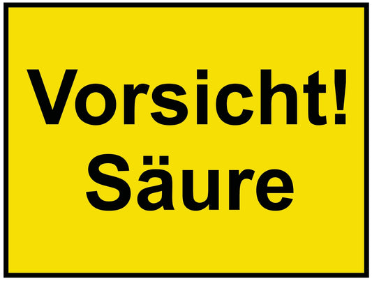 Vorsicht! Säure