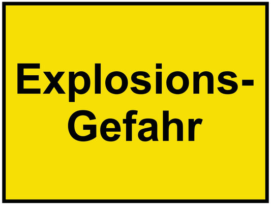 Explosions- Gefahr