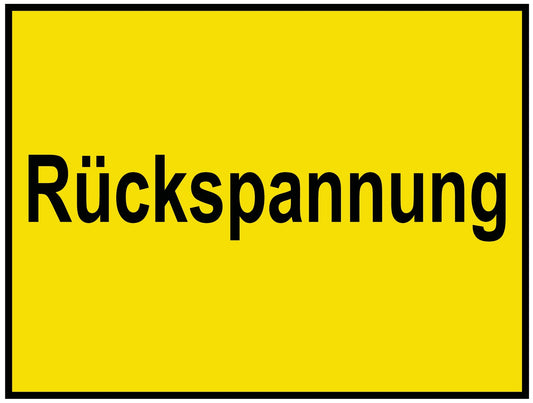 Rückspannung