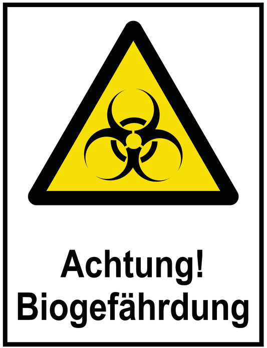 Achtung! Biogefährdung