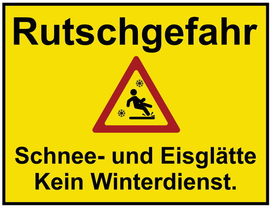 Rutschgefahr-1 Schnee- und Eisglätte