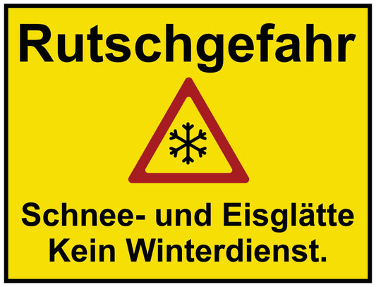 Rutschgefahr-2 Schnee- und Eisglätte