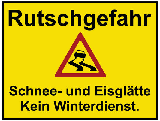 Rutschgefahr-3 Schnee- und Eisglätte