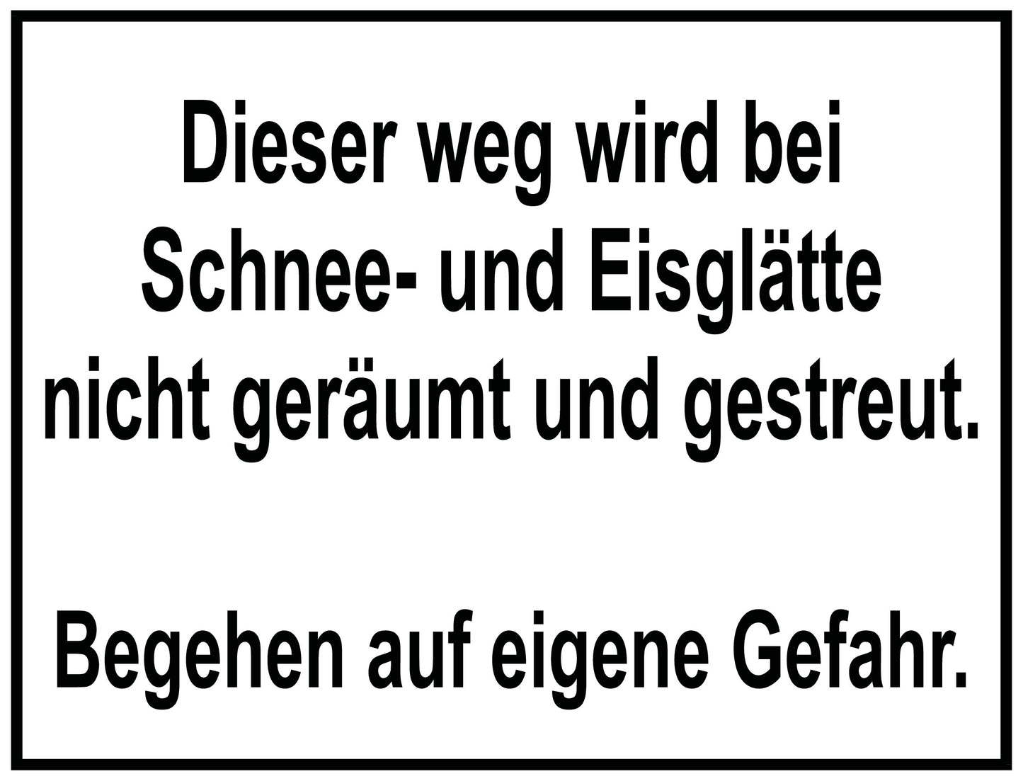 Schnee- und Eisglätte