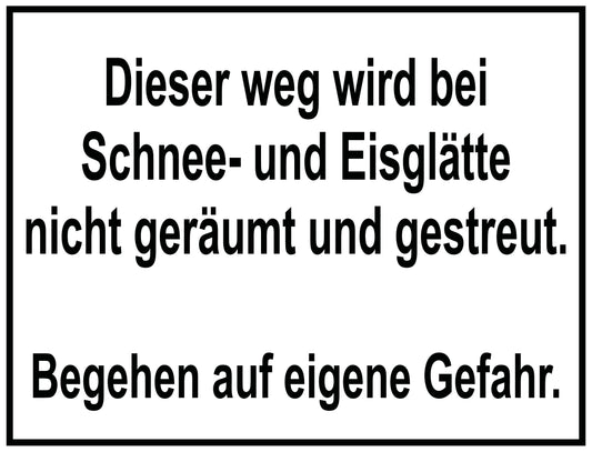 Schnee- und Eisglätte