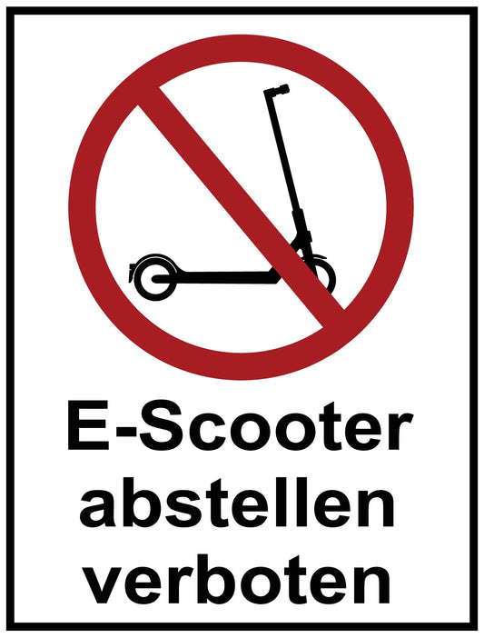 E-Scooter abstellen verboten