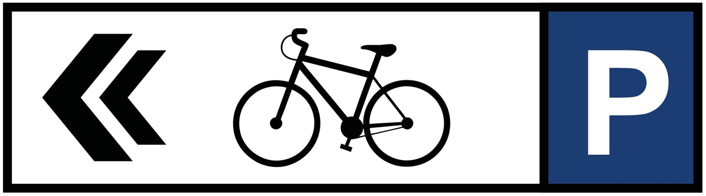 Fahrrad Parkplatz Links