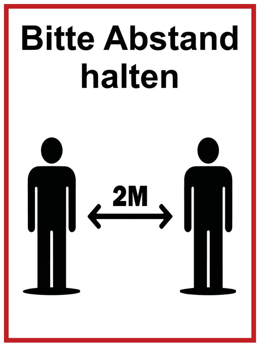 Bitte Abstand halten