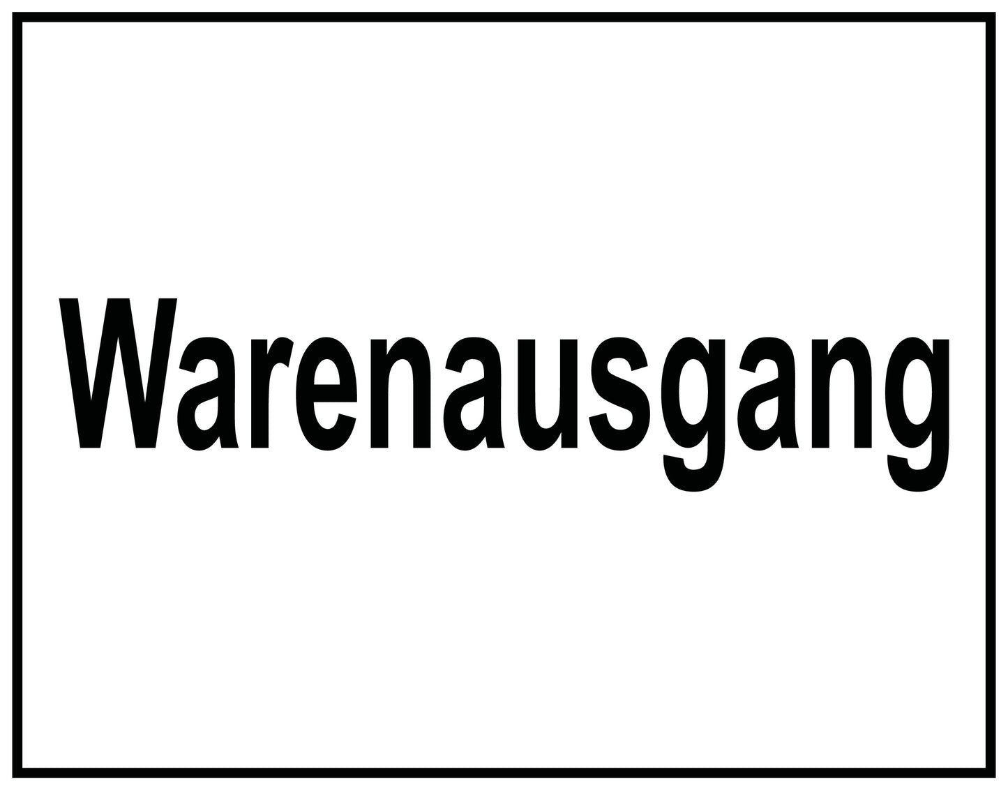 Warenausgang