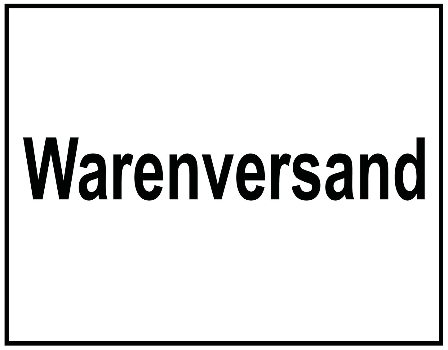 Warenversand