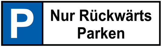 Nur Rückwärts Parken