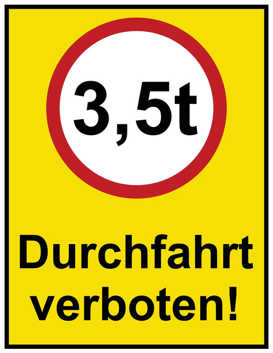 Durchfahrt verboten!
